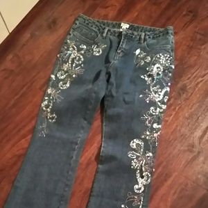 Cache very detailed bling jeans